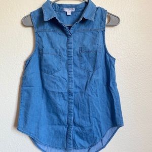 Cotton On - Denim Short Sleeve Top